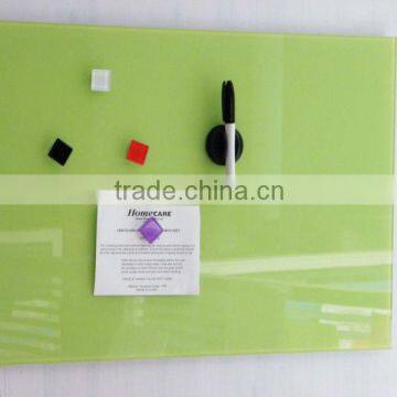 multifunctional with square glass magnets magnetic tempered glass memo board