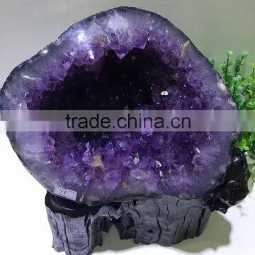 7.9kg Natural Uruguay Amethyst Geodes Purple Quartz Crystal Cluster for Gift