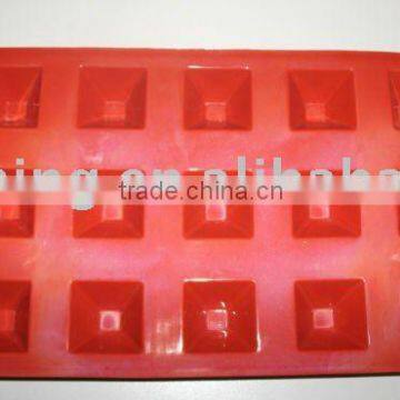 15 cups cylinder-shaped tray,red color bakeware cake mold