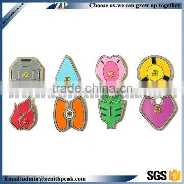 Colorful Cartoon Metal Number Badge
