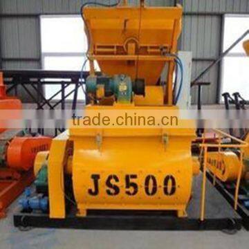 JS500 Dual-axial Forced Electric Concrete mixer machine for sale