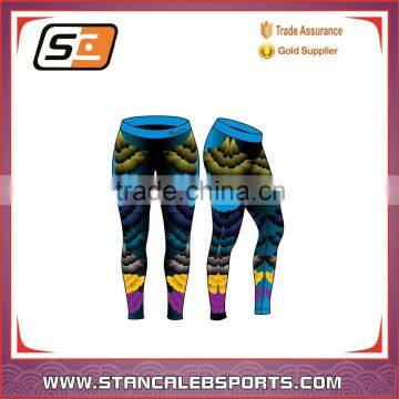 Custom Printed Design Compression Sports Fashion Woman Yoga Fitness Sublimation Leggings