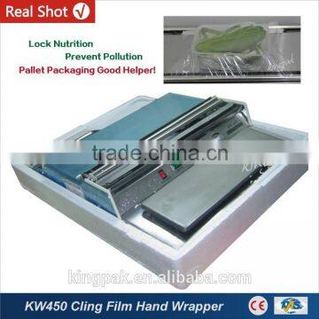 KW450 Small Food Tray Cling Film Wrapping Machine