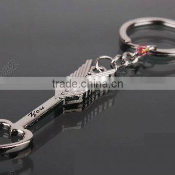 Fashion Keychain Key Chain Ring Love Lover Couple Arrow & Heart Romantic Birthday Gift 1Pair photo-3