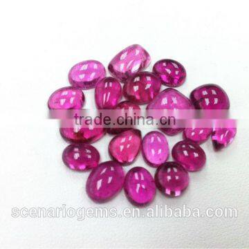 #CCZZ Natural Multi-Shape Cabs Loose Gemstone Rubellite Cabochon