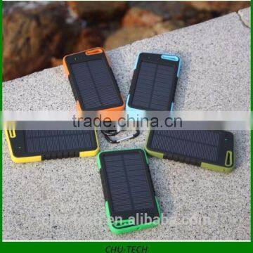 5000mAh Solar Panel Portable Solar Charger Mobile Power Bank 5v 2a For iPhone 6 Plus For Samsung Android Smartphone