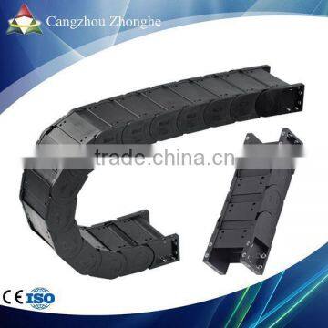 CNC machine Both sides can be open Enclosed type Plastic Cable Tray Chain