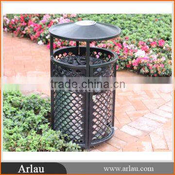 Arlau BS11A Outdoor Perforated Steel Waste Bin