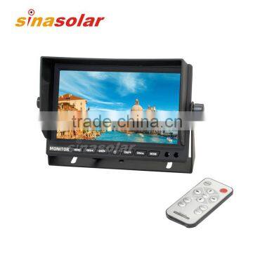 Rear View Systems 5" digital quad motor home car lcd monitor with sunshade