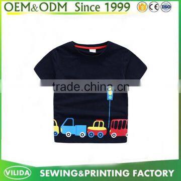 New 2016 Girls Boys Korea Style T Shirt With Printed Logo New Kids Cotton t Shirt Guangzhou photo-2