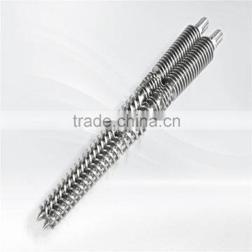 conical twin screw barrel for plastic pipe and profile extruder machine