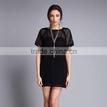 2016 Summer Women Dress Fashion Plaid Patchwork Short Sleeve Femme Vestidos Lady Braces Two-Pieces Set Dress Femme Robe