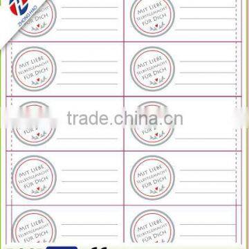 2016 Best Price Custom Paper Stickers