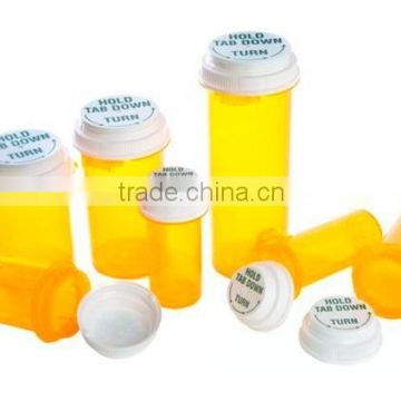 8DR - 60DR Plastic One-Clic Vials with Reversible Thumb Tab