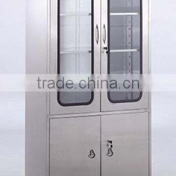 lockable stainless steel medical instrument cabinet