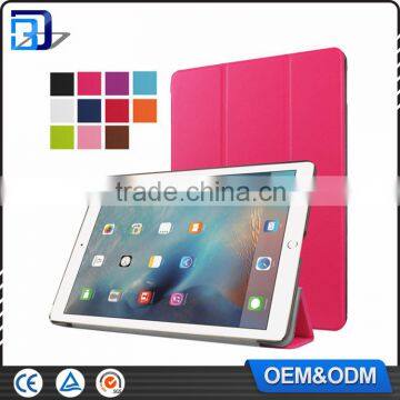 2016 New Products Folio Book Style Leather Stand Tablet Smart Cover Case For iPad Pro 9.7 , For iPad Pro 9.7 Leather Case