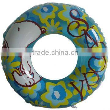 White dog series PVC inflatable swim ring