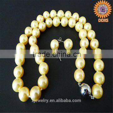 wholesale custom fashion hyderabad shell pearl jewelry set design