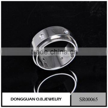 Fashionable Jewelry Men's Ring With White Gold Color /Stainless Steel Ring Designs photo-3