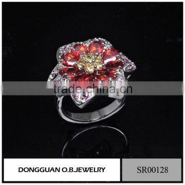 New Arrival Rings Jewelry /Colorful Flower Ring For Women/Stainless Steel Ring Design photo-6