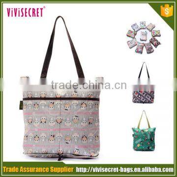 2016 Top Selling Custom Woman Cartoon Gift Foldable Shopping Bag photo-5