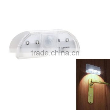 2016 new 4 led Auto PIR Door Keyhole Motion Sensor Detector Light Lamp