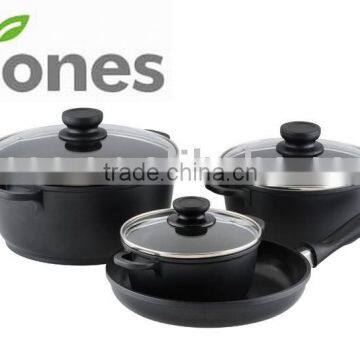 7PCS Non-stick Cast Aluminum ( Aluminium ) Cookware Set (TR-CA0207)