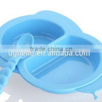Eco-friend Food Grade FDA&LFGB Approved Silicone Baby Bowl Kids Droop Resistant Bowl photo-2