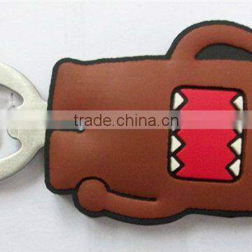 3d rubber pvc with metal bottle opener