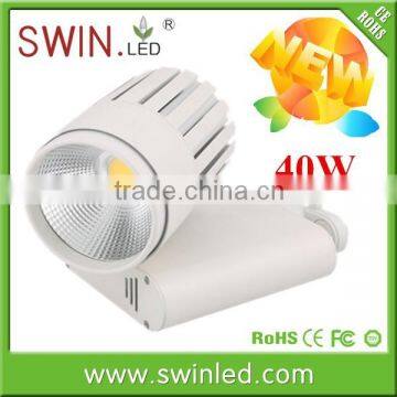 Original Bridgelux cob dimmable white color led tracklight 40W