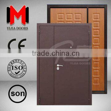 YIJIA double door, mother and son steel PVC Door, YJRH12