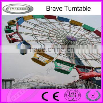 China Thrill amusement brave turntable for sale China manufacturer with high quality