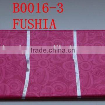 good price High quality african brocade fabric soft material B0016 ROSE