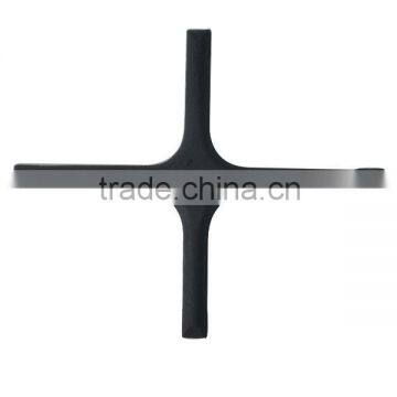 Black Cross Cast Iron Table Leg