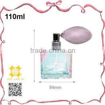 Colorful Sprinkle Dots Perfume Glass Atomizer With Royal Blue Bulb