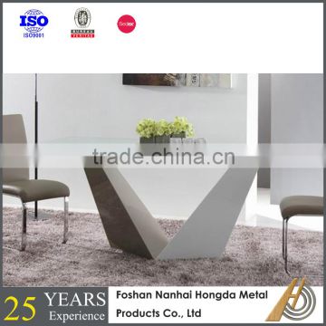 6 seater tempered glass dining table