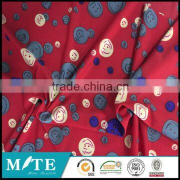 Best selling Cheap woven fdy polyester spandex dot print fabric