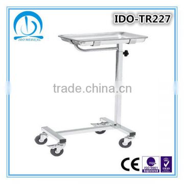 Height Adjustable Medical Tray Tables With Wheels