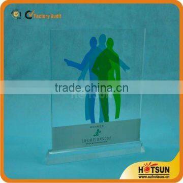 Table standing clear acrylic award