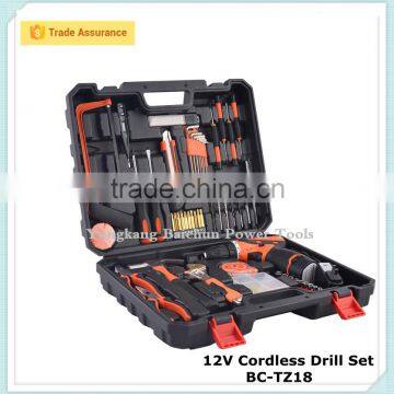Southeast market good selling 12V cordless dril hand tool set