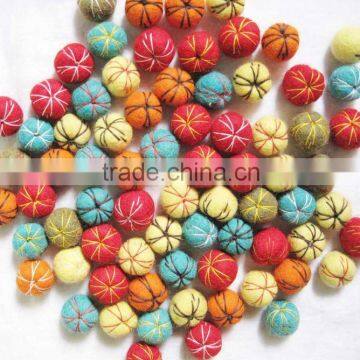 Knitted Felt Balls