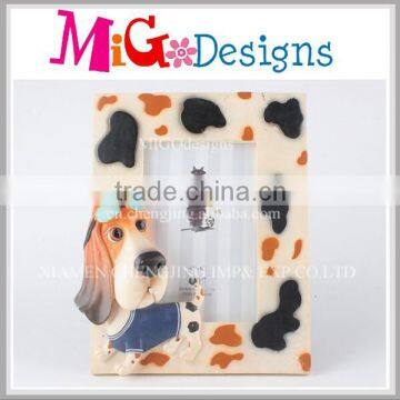 Manufacturers Cute Stuffed Dog Resin Animal Photo Frame