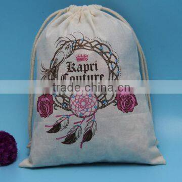 Customized Unique Waxed Canvas Cotton Tote Pouch photo-3