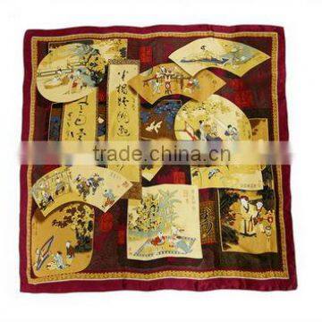 2012 newest style silk scarf Digital Printed