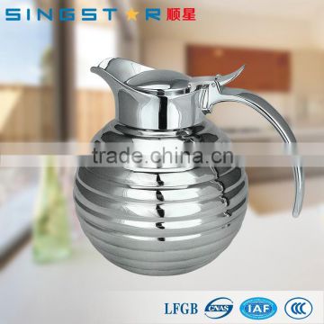 2015 New Design Thread Rolling Craft of ball shape vacuum thermos Hot Sell