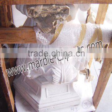 White Marble Carving Table Base