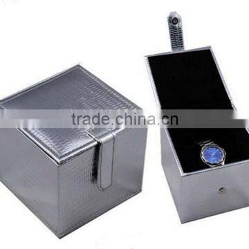 High quality Crocodile PU leather cheap watch box custom logo print