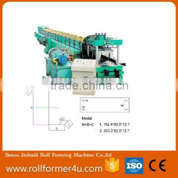 Full Auto C,Z,U Purlin Cold Roll Forming Machine photo-5