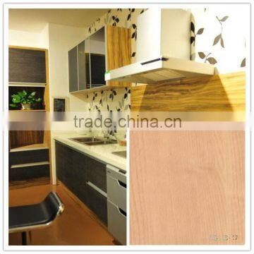 decorative woodgrain color pvc membrane foil for furniture