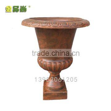 GRC urns in antique rust color elegant rust urns for your garden decoration